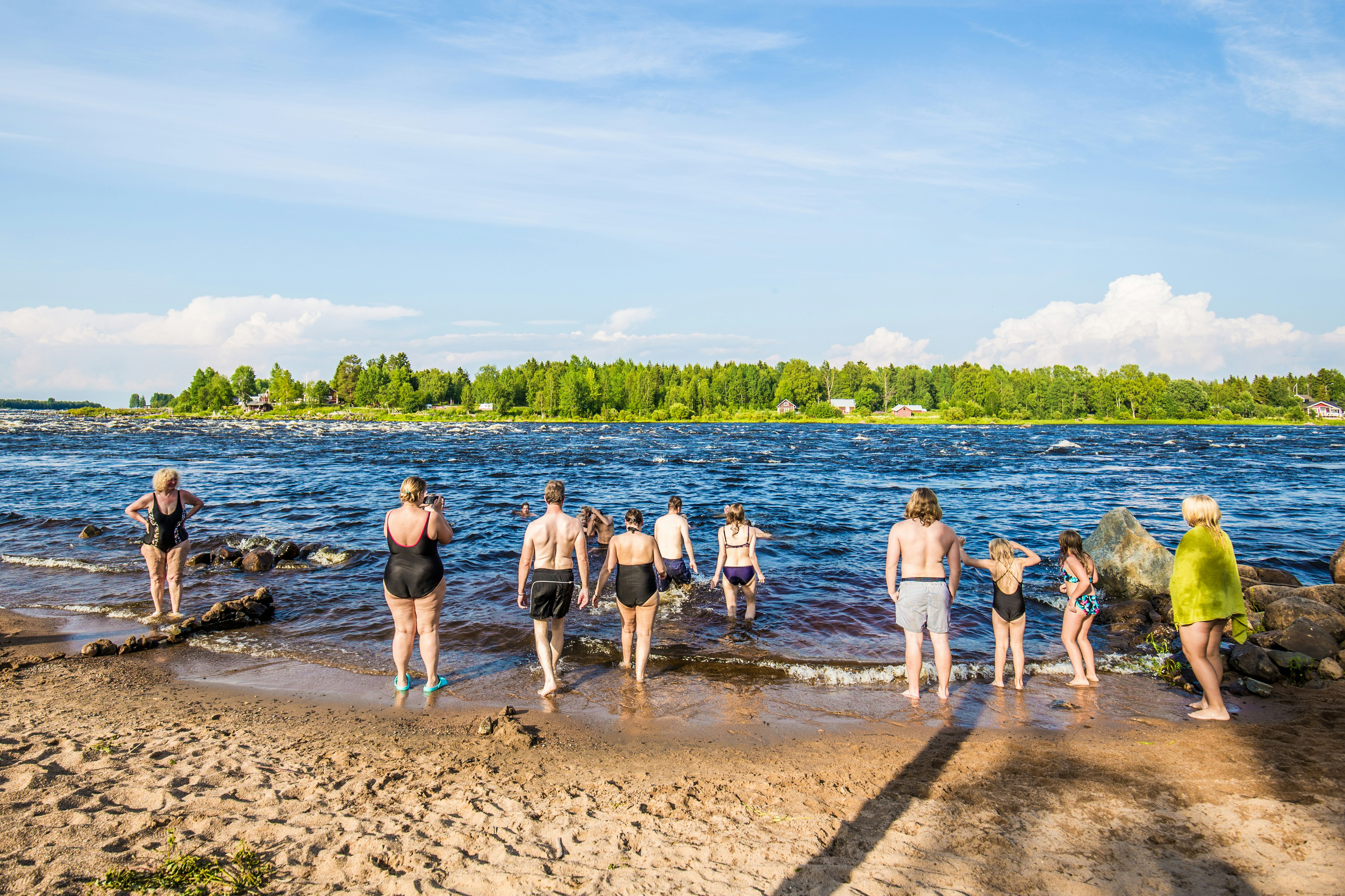 Camping Kukkolaforsen - Gäste am See