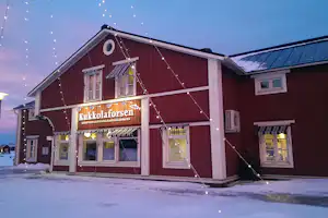 Camping Kukkolaforsen - Hauptgebäude mit Rezeption