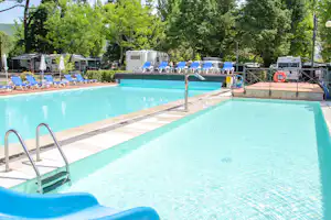 Camping Kursaal - Poolbereich auf dem Campingplatz