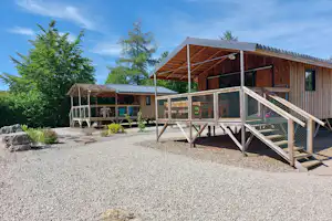 Camping L'Abbaye - Mobilheime auf dem Campingplatz
