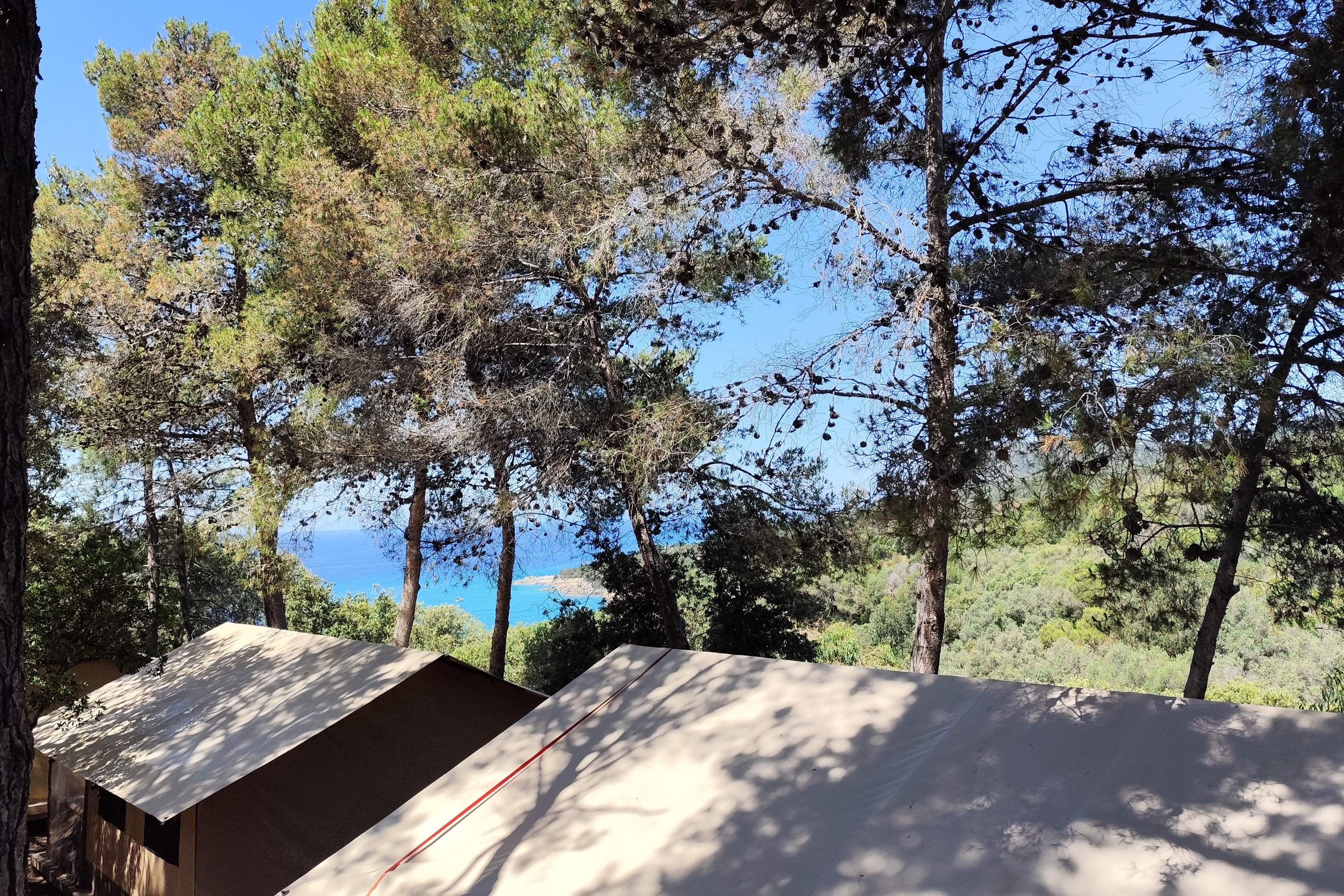 Camping L'Esplanade - Campingplatz mit Ausblick in die Wälder