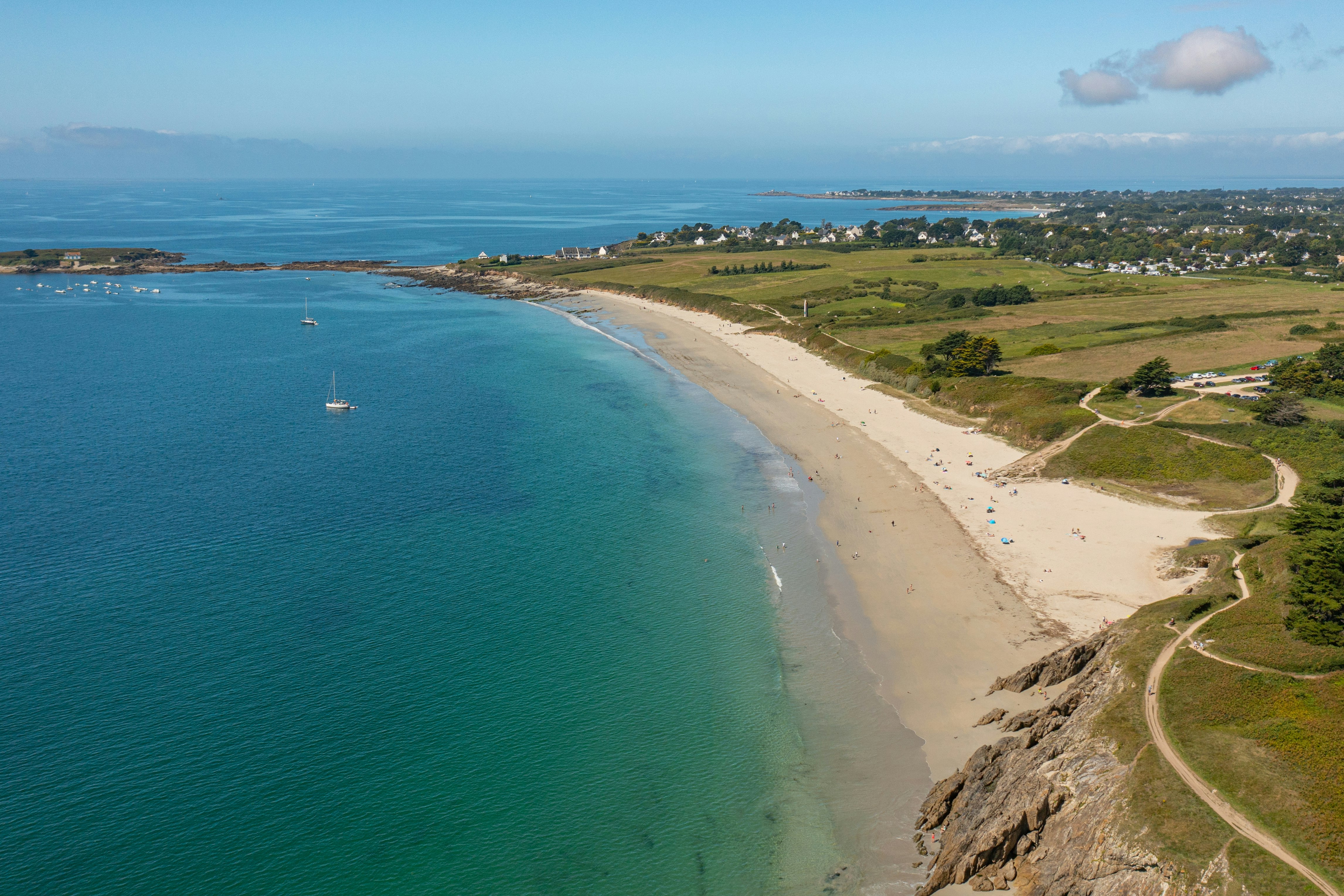 Camping L' Océan - Luftaufnahme des Strandes
