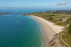 Camping L' Océan - Luftaufnahme des Strandes