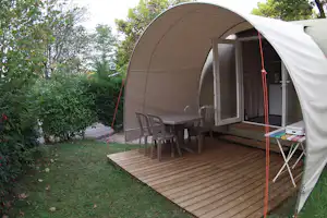 Camping La Bastide - Mobilheime auf dem Campingplatz
