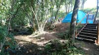 Camping La Beaume -  umringt von Wald Zeltplätze