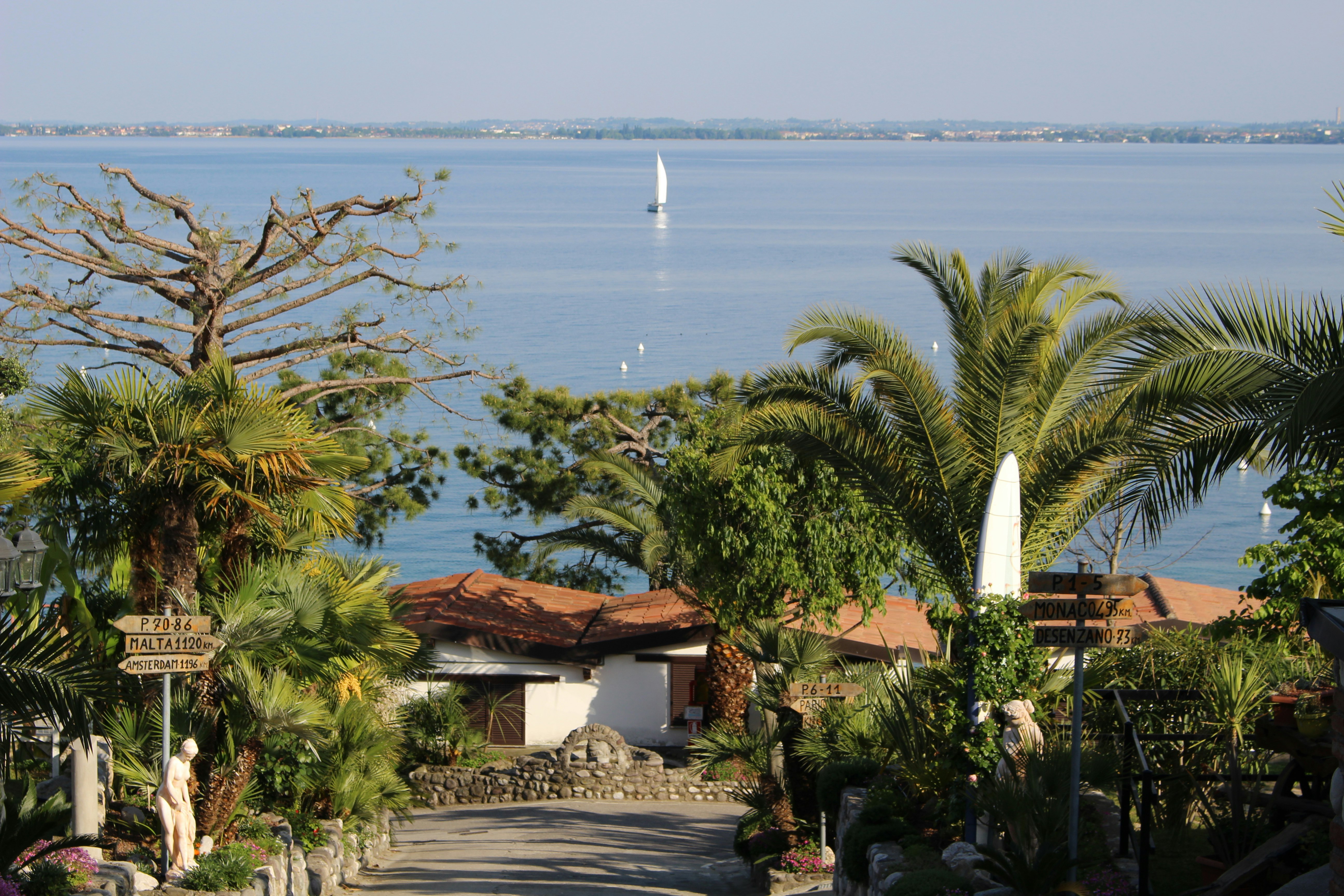Camping La Cà - Blick auf den See vom Campingplatz aus