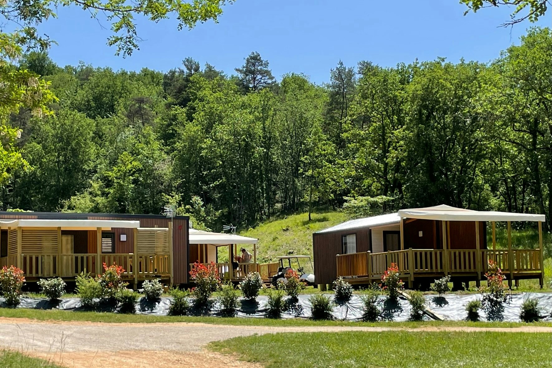 Camping La Castillonderie  - Mobilheime auf dem Campingplatz
