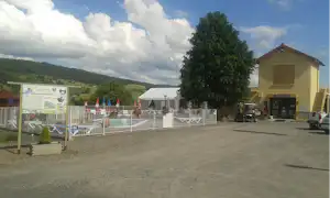 Camping la Cigale de l'Allier - Eingang des Campingplatz