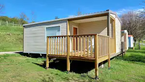 Camping la Cigale de l'Allier - Mobilheime mit Veranda