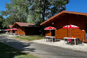 Camping les 2 salamandres Camping La Clé des Champs - Mobilheime auf dem Campingplatz