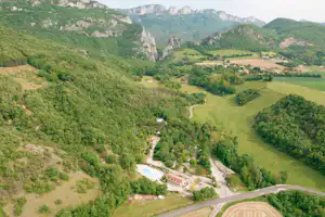 Camping La Combe d'Oyans - Luftaufnahme des Campingplatzes