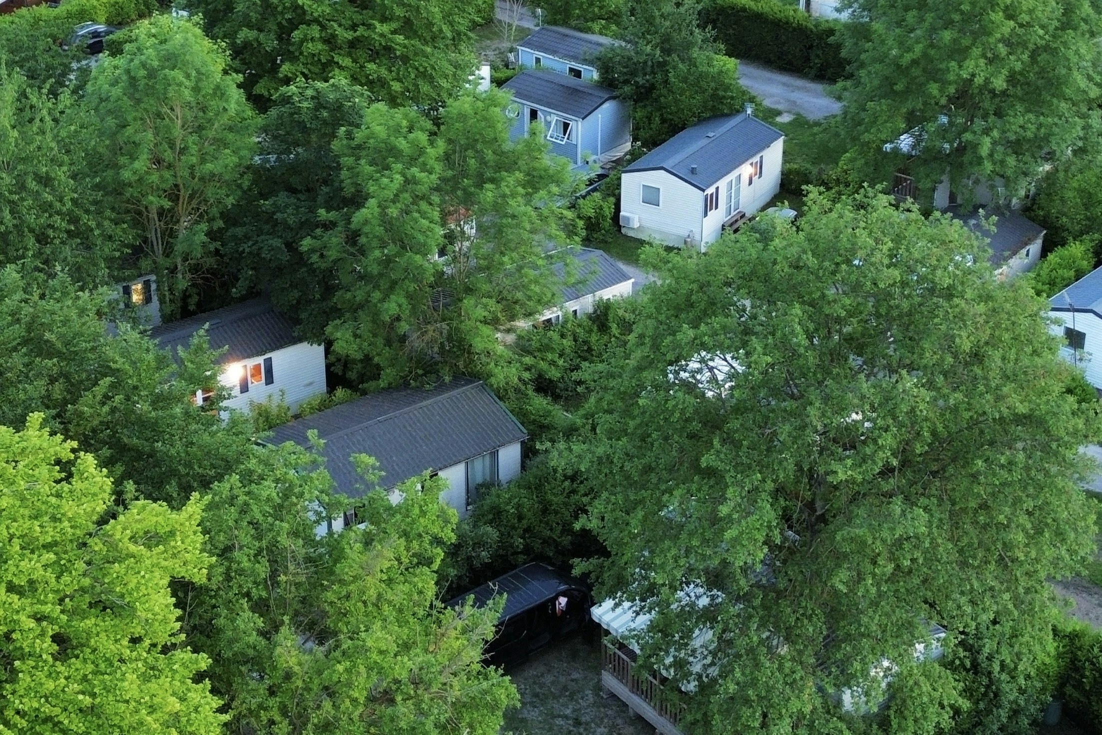 Camping la Faloise  - Mobilheime auf dem Campingplatz
