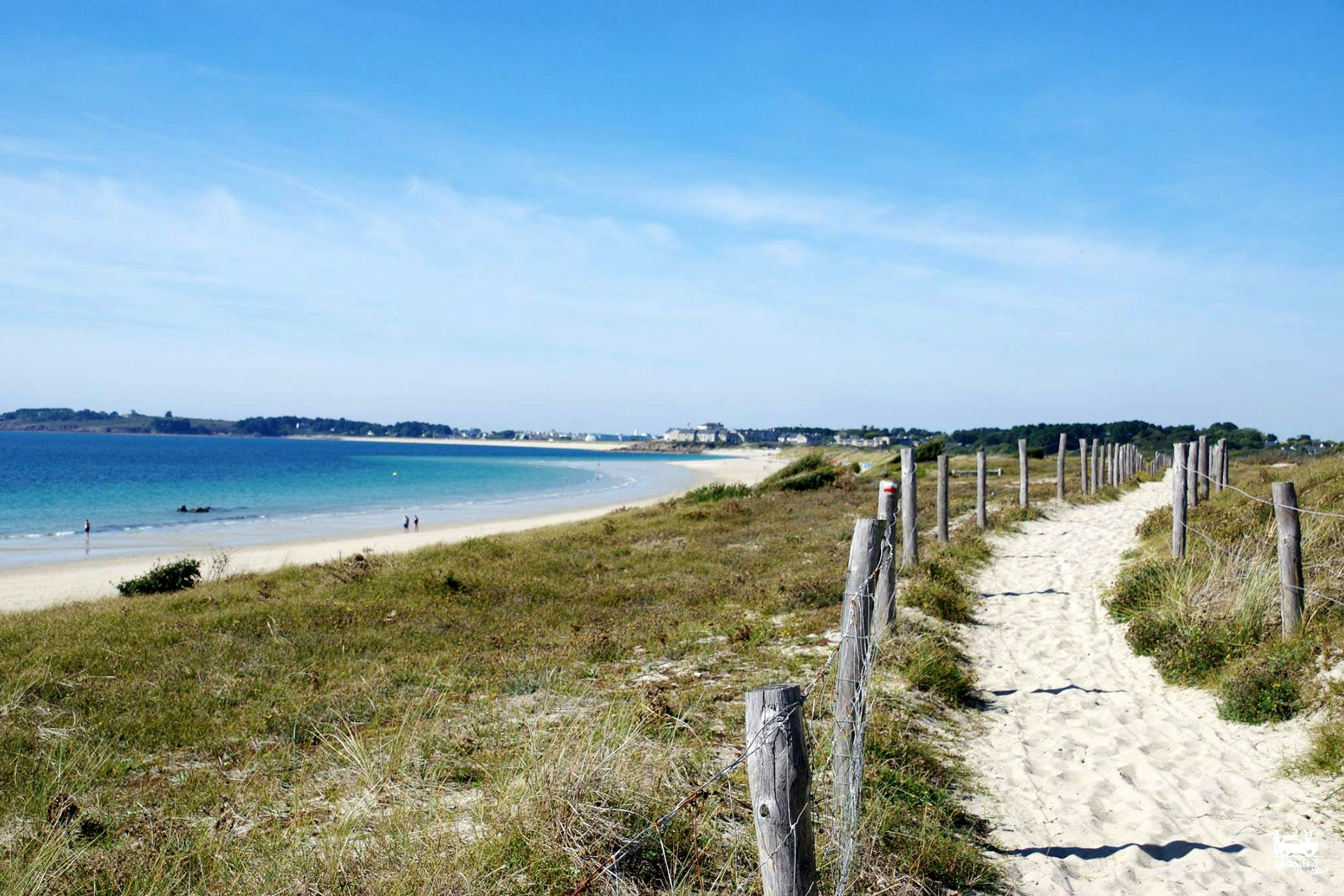 Camping La Ferme de Lann Hoedic -Kerver Strand in der Nähe vom Campingplatz