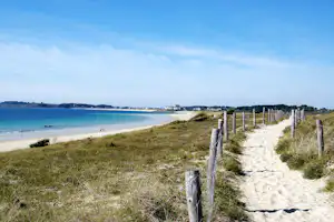 Camping La Ferme de Lann Hoedic -Kerver Strand in der Nähe vom Campingplatz