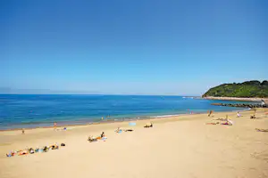 Camping La Ferme Erromardie - Strand vom Campingplatz am Atlantik