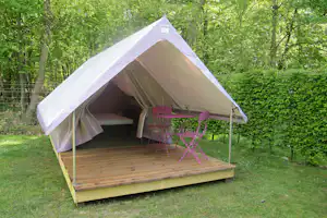Camping La Forêt - Safari-Zelt im Grünen auf dem Campingplatz