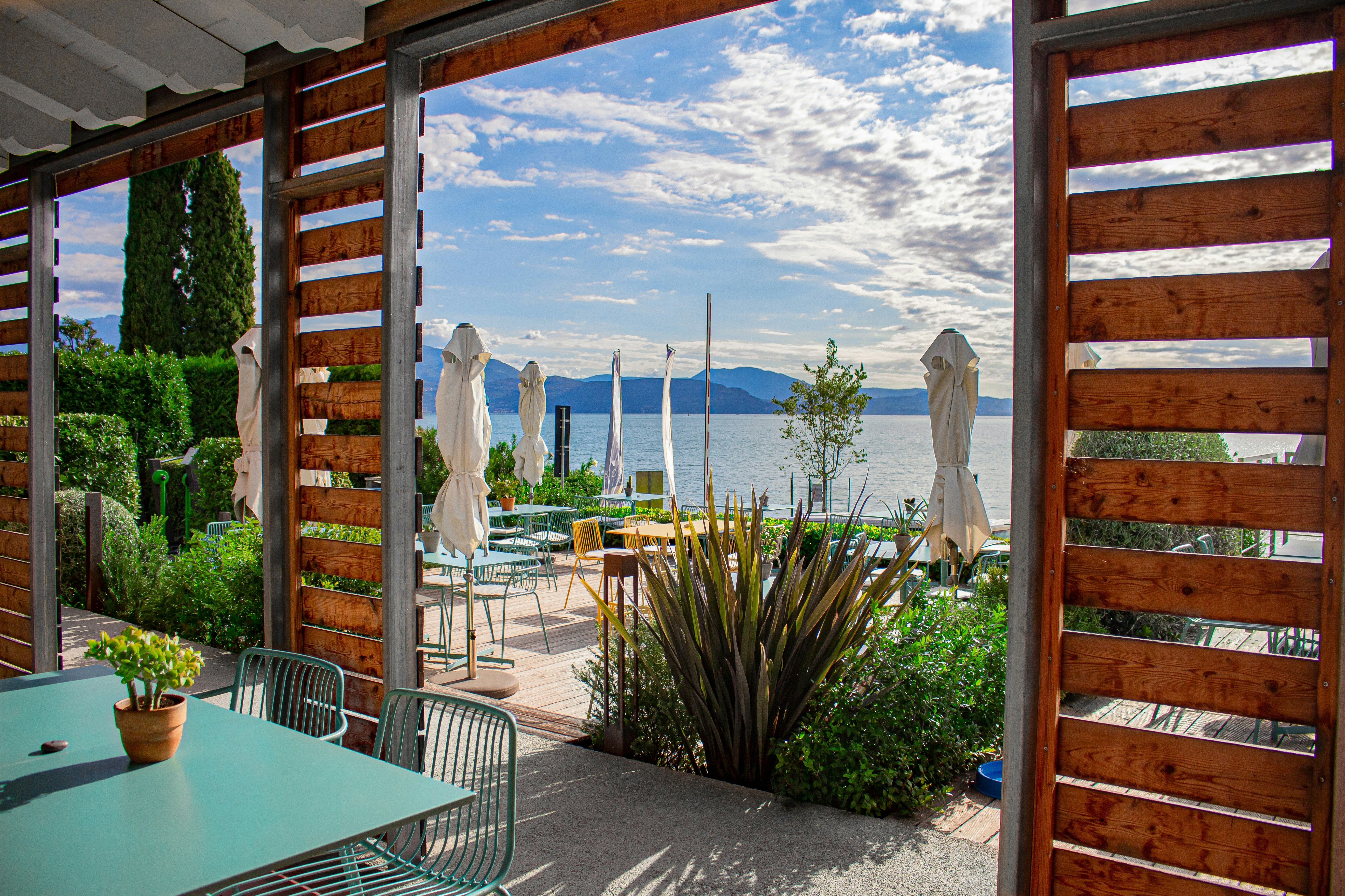 Camping La Gardiola  - Restaurant mit Terrasse auf dem Campingplatz