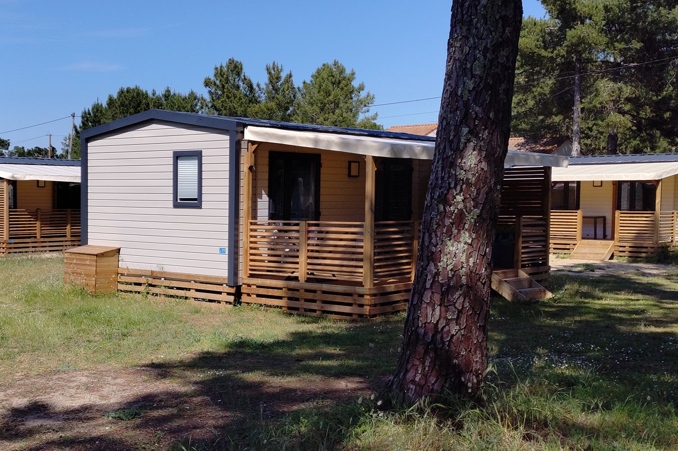 Camping La Grière  - Mobilheime auf dem Campingplatz