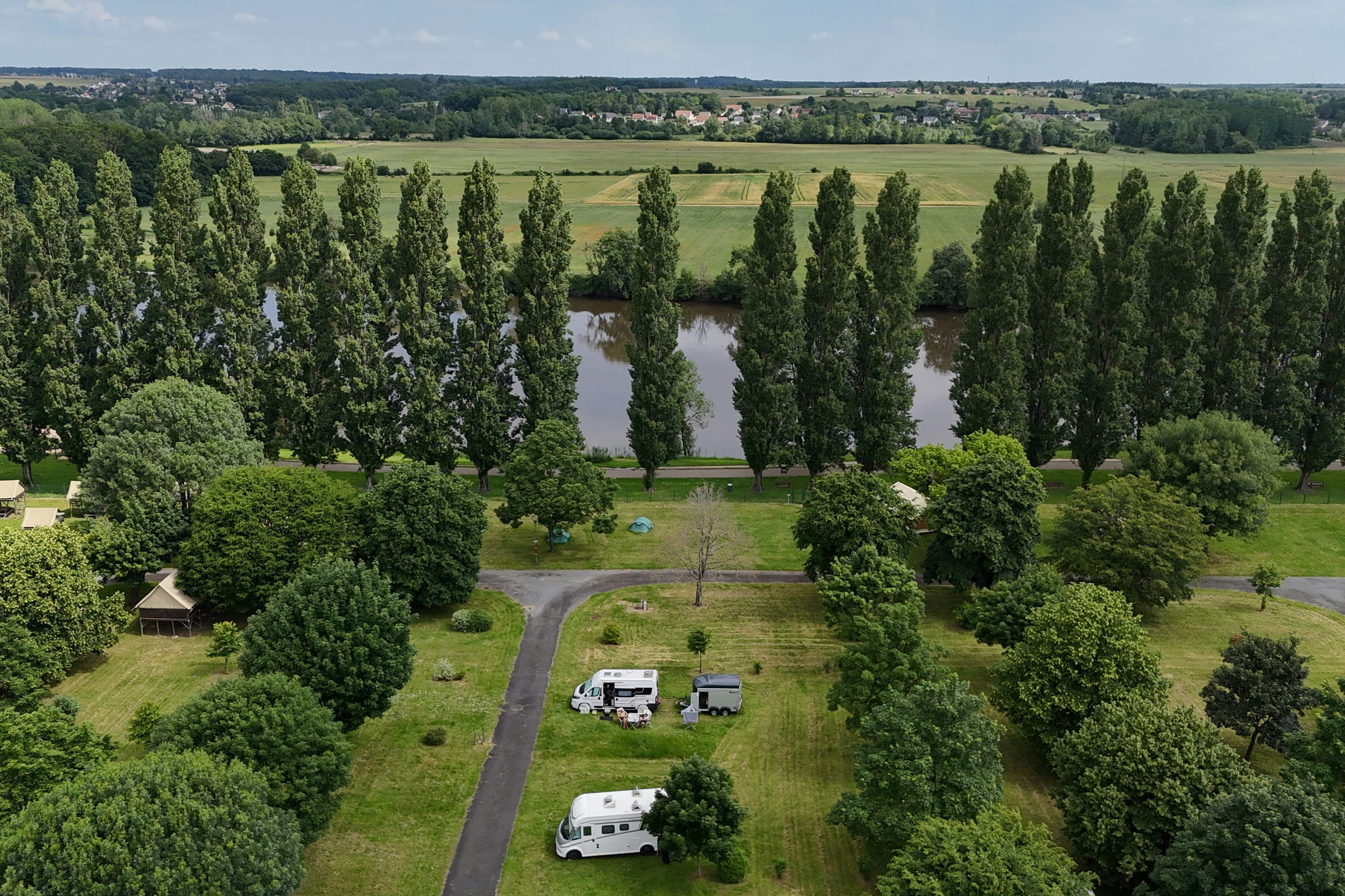 Onlycamp La Gâtine  - Luftaufnahme des Campingplatzes