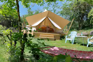 Camping La Jonquille - Glampingzelt auf dem Campingplatz