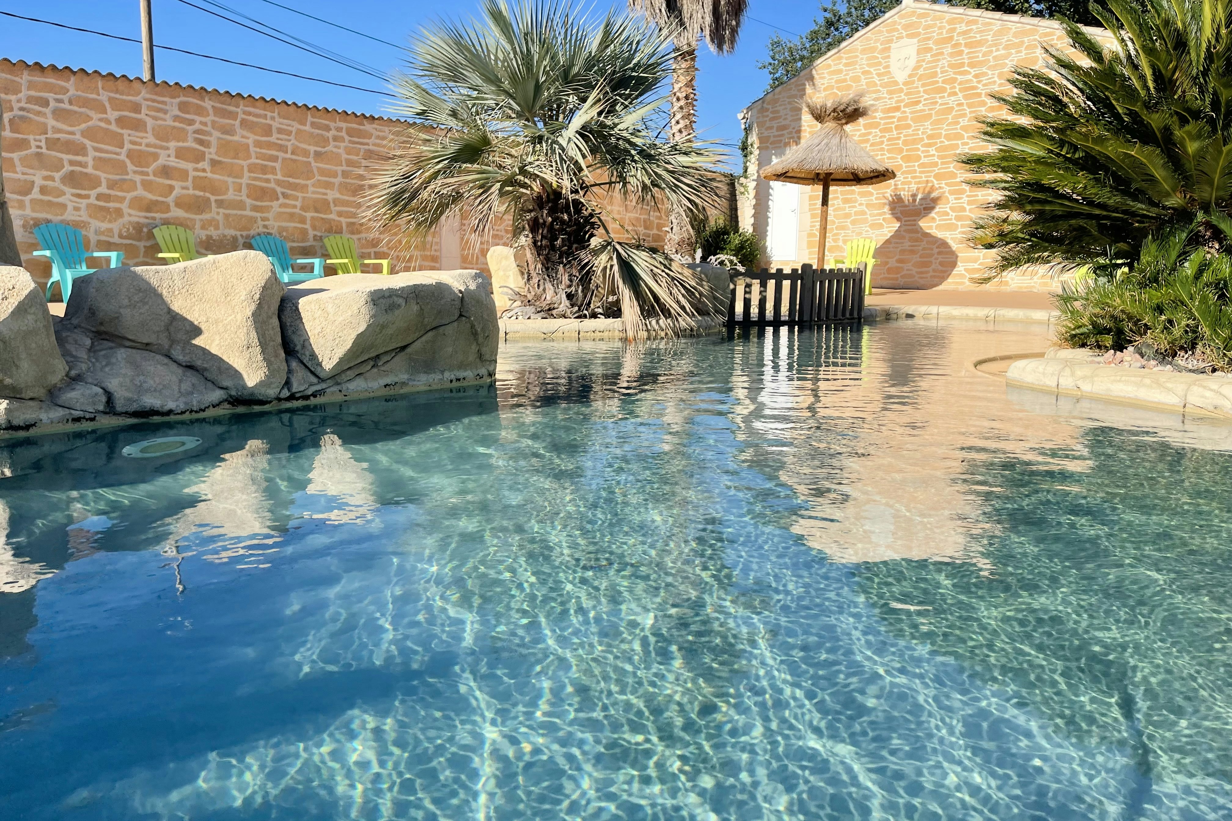 Camping la Montagne  - Pool im Freien auf dem Campingplatz