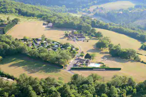 Camping La Nouvelle Croze - Campingplatz aus der Vogelperspektive