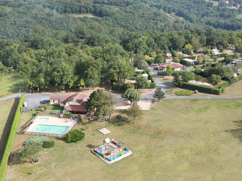 Camping La Nouvelle Croze  - Luftaufnahme des Campingplatzes