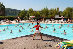 Camping La Pergola - Wassergymnastik für die Gäste des Campingplatzes