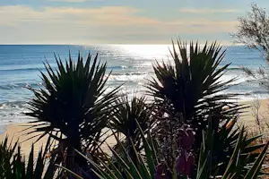 Camping La Plage - Blick auf den Strand am Campingplatz
