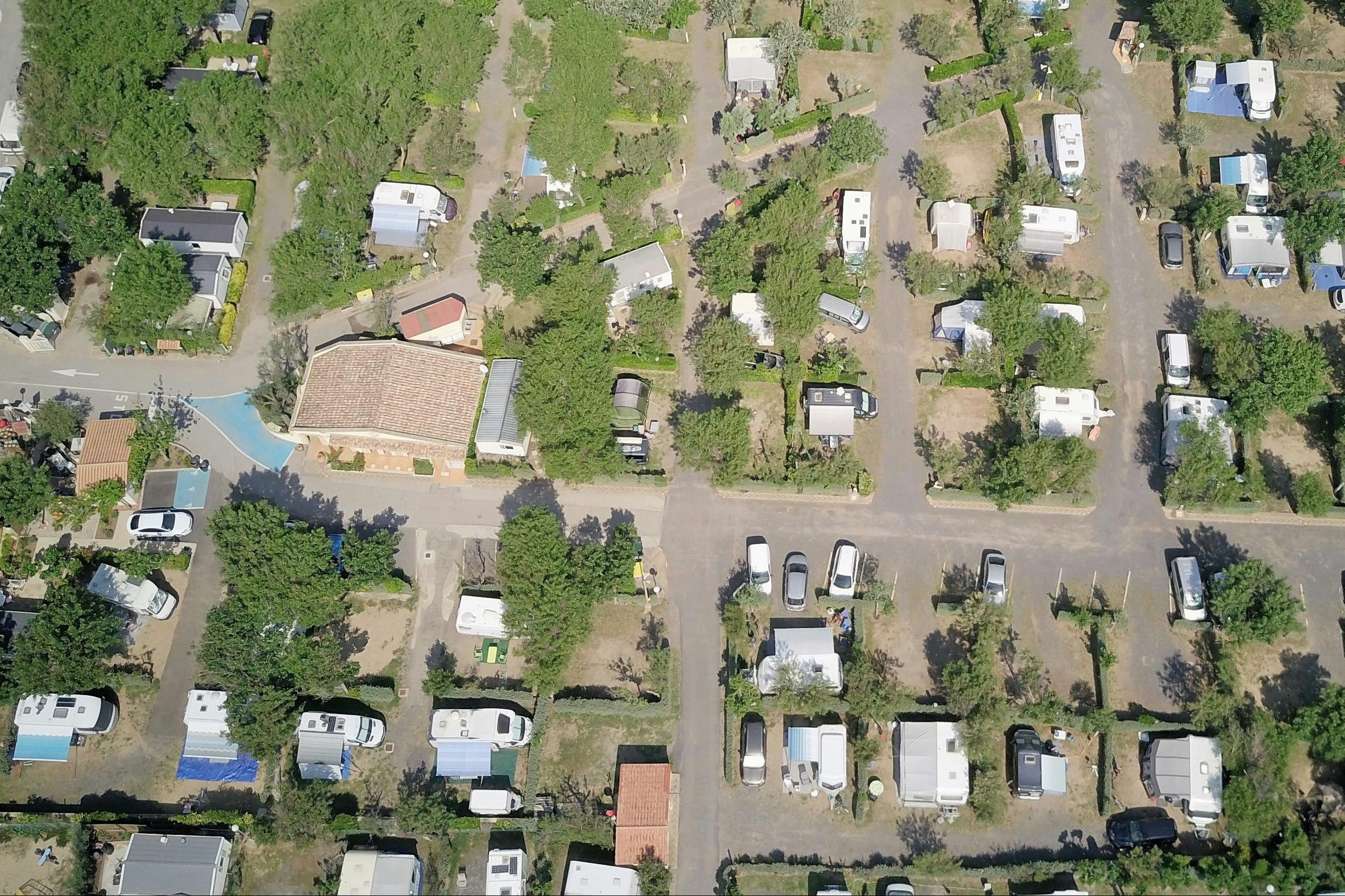 Camping La Plage - Campingplatz Luftaufnahme