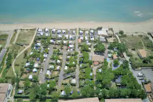 Camping La Plage - Campingplatz aus der Vogelperspektive