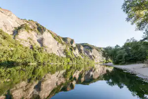 Camping La Plaine - Fluss Ardeche am Campingplatz