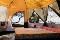 Camping La Playa Ibiza  - Schlafbereich im Mobilheim vom Campingplatz