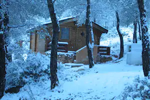 Camping La Puerta - Mobilheim für Wintercamping auf dem Campingplatz