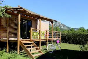 Camping La Ravoire - Mobilheim im Grünen auf dem Campingplatz