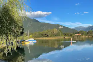 Camping La Riva - Blick auf das Wasser
