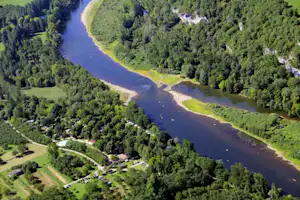 Camping La Rivière - Campingplatz aus der Vogelperspektive