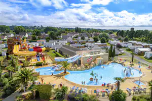 Capfun Camping Route Blanche Camping La Route Blanche - Luftaufnahme des Wasserparks