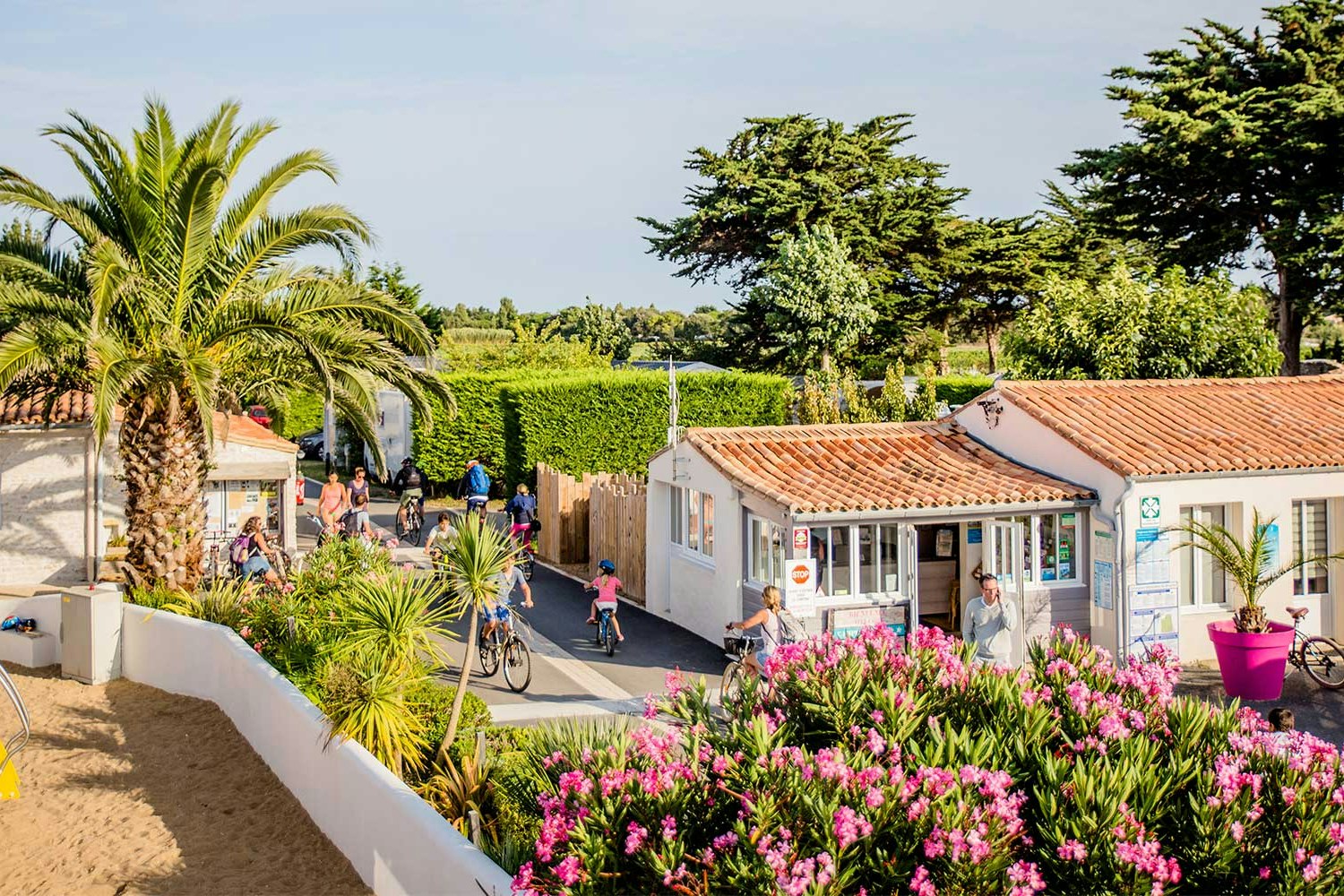 Camping La Tour des Prises - Eingang des Campingplatzes