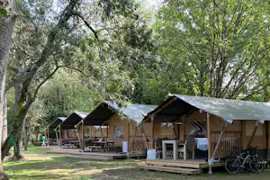 Camping La Vallée de l'Indre - Glamping-Zelte auf dem Campingplatz