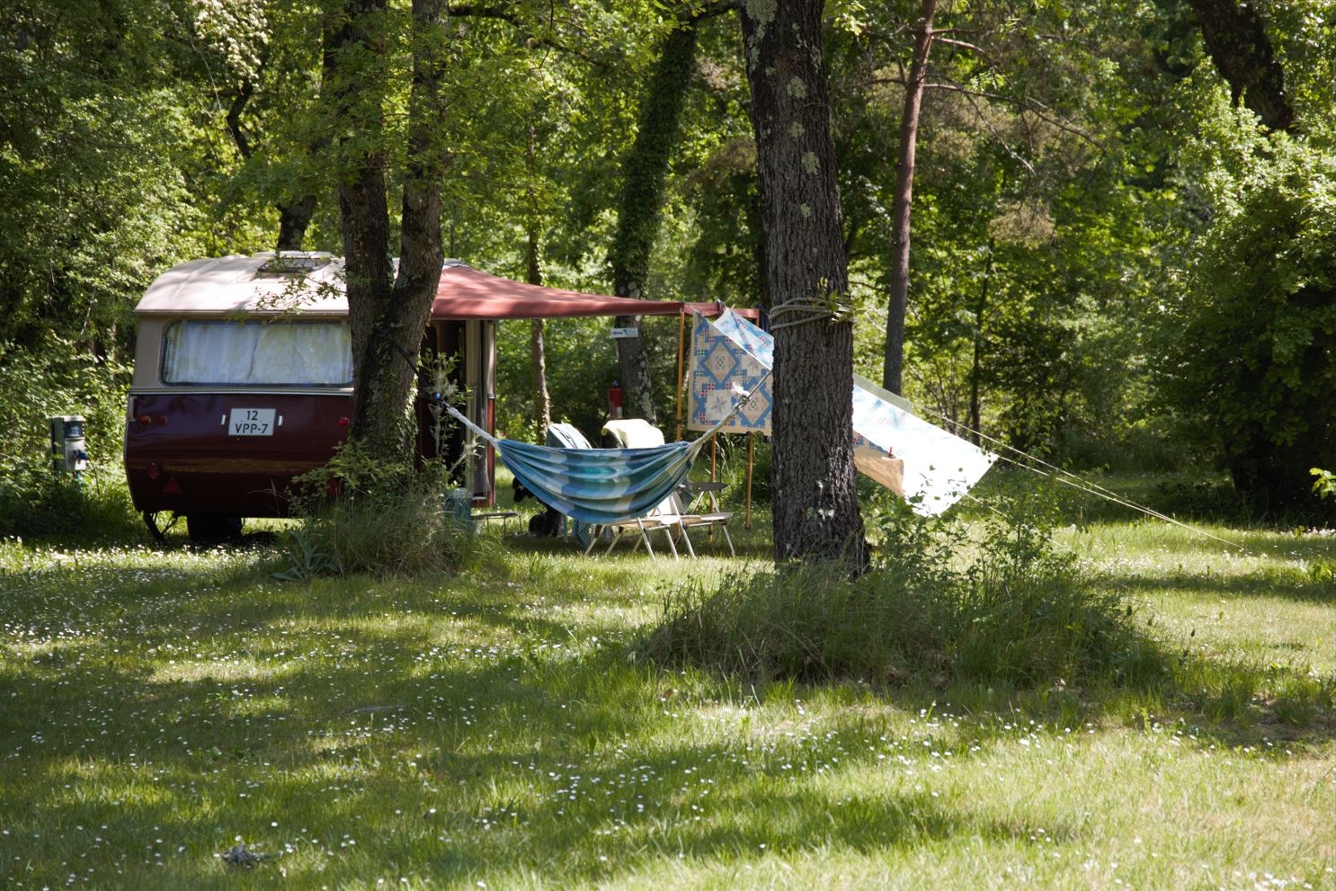 Camping La Vaugelette - Standplätze im Grünen auf dem Campingplatz