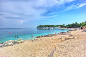 Camping Labadusa - Camper am Strand vom Campingplatz an der Adria