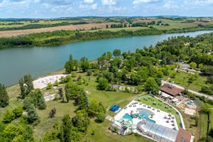 Camping Lac de Thoux - Ciela Village - Luftaufnahme des Campingplatzes