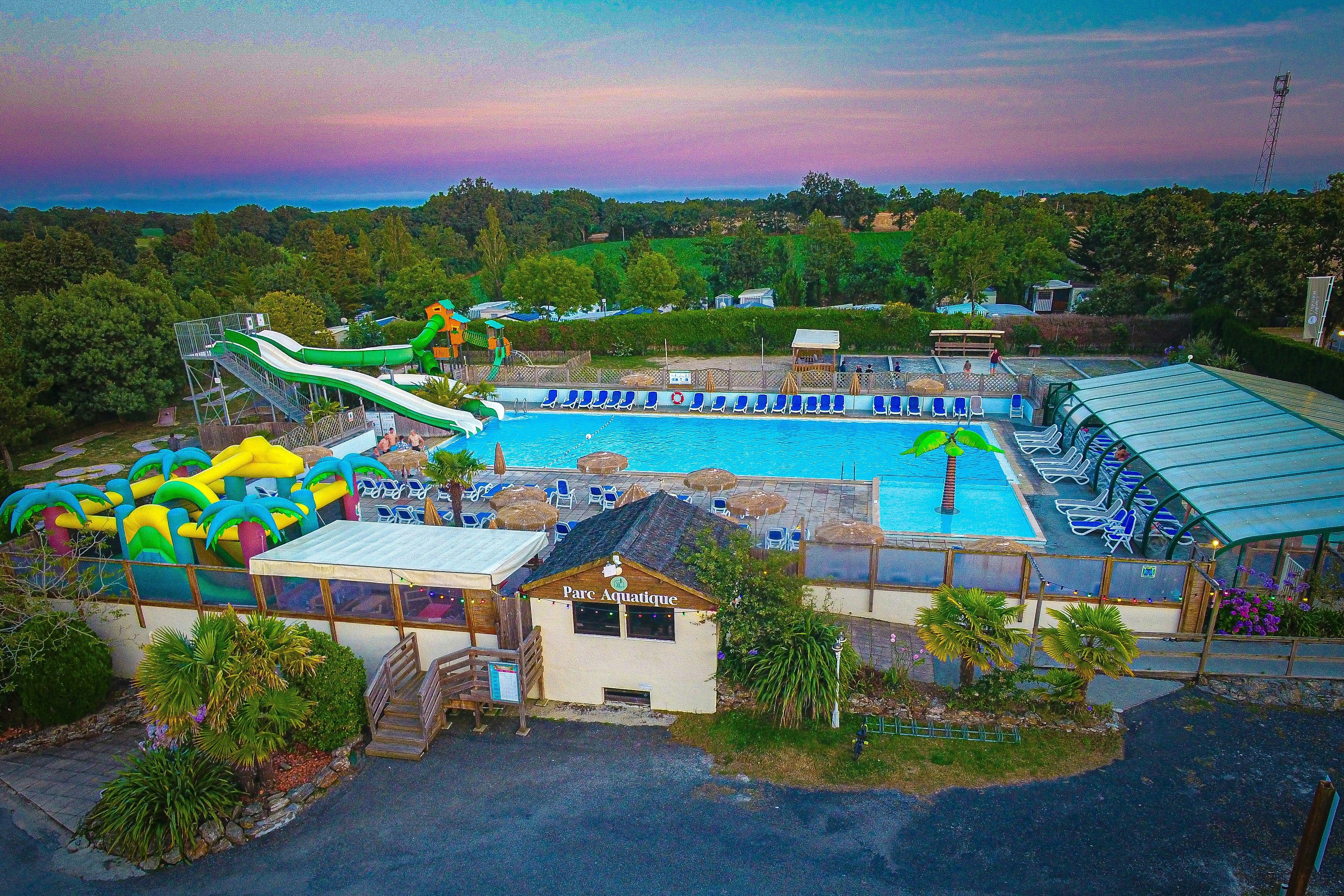 Camping Lac du Jaunay - Wasserpark auf dem Campingplatz