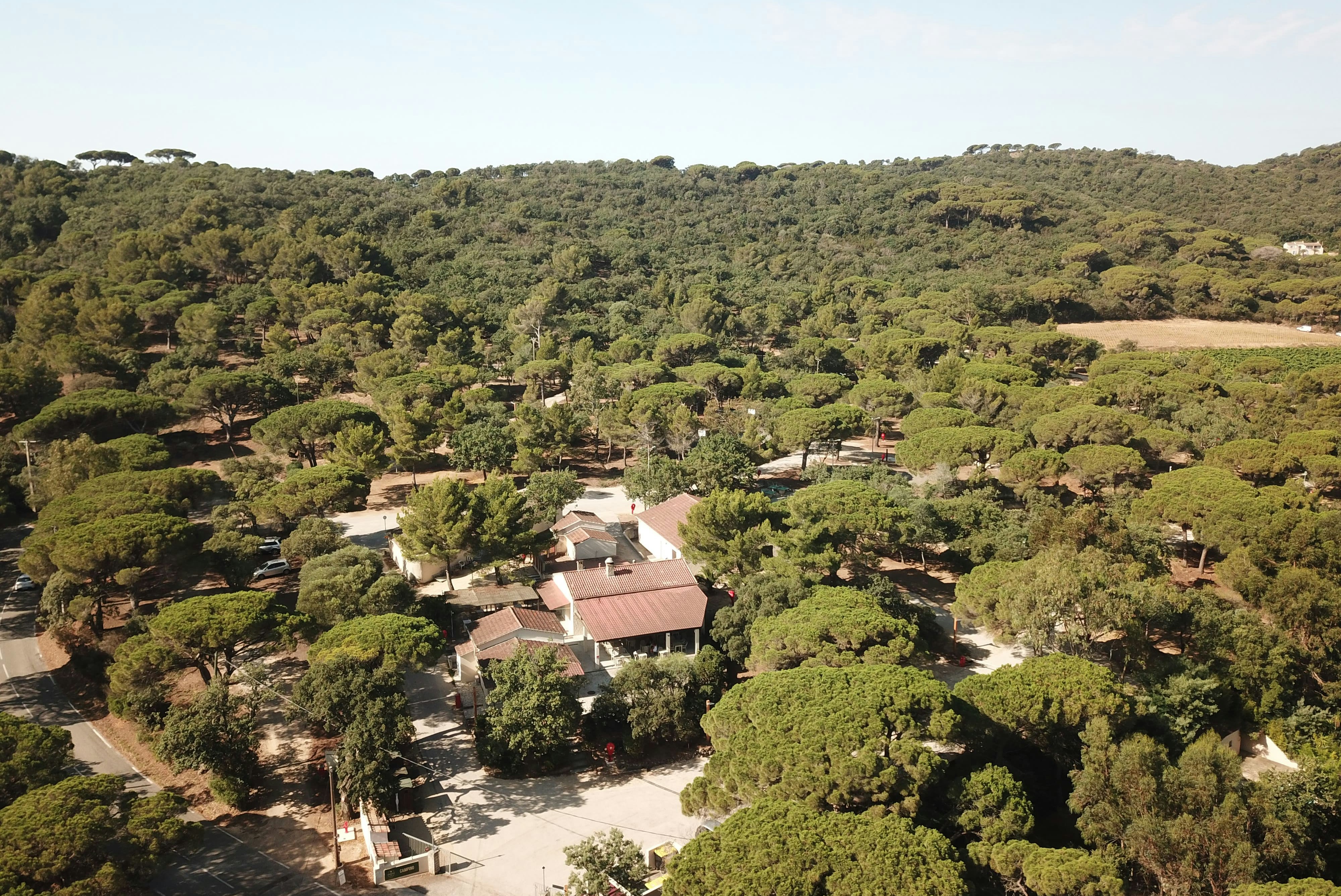 Camping Ladouceur  - Campingplatz aus der Vogelperspektive
