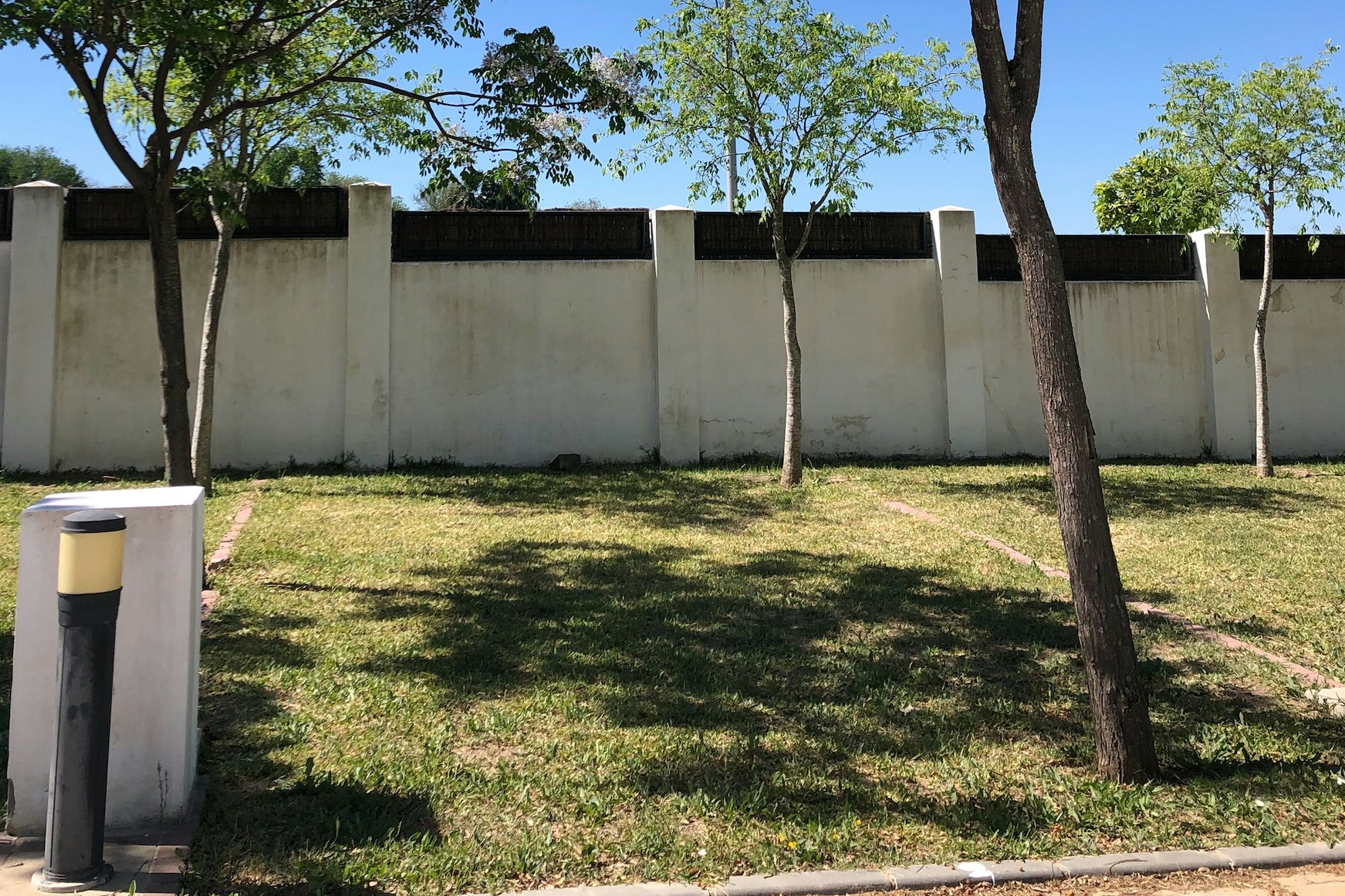 Camping Lago de Arcos - Standplatz auf grüner Wiese 