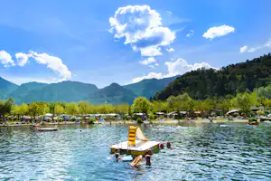 Camping Lago di Levico - Strand am Lago di Levico