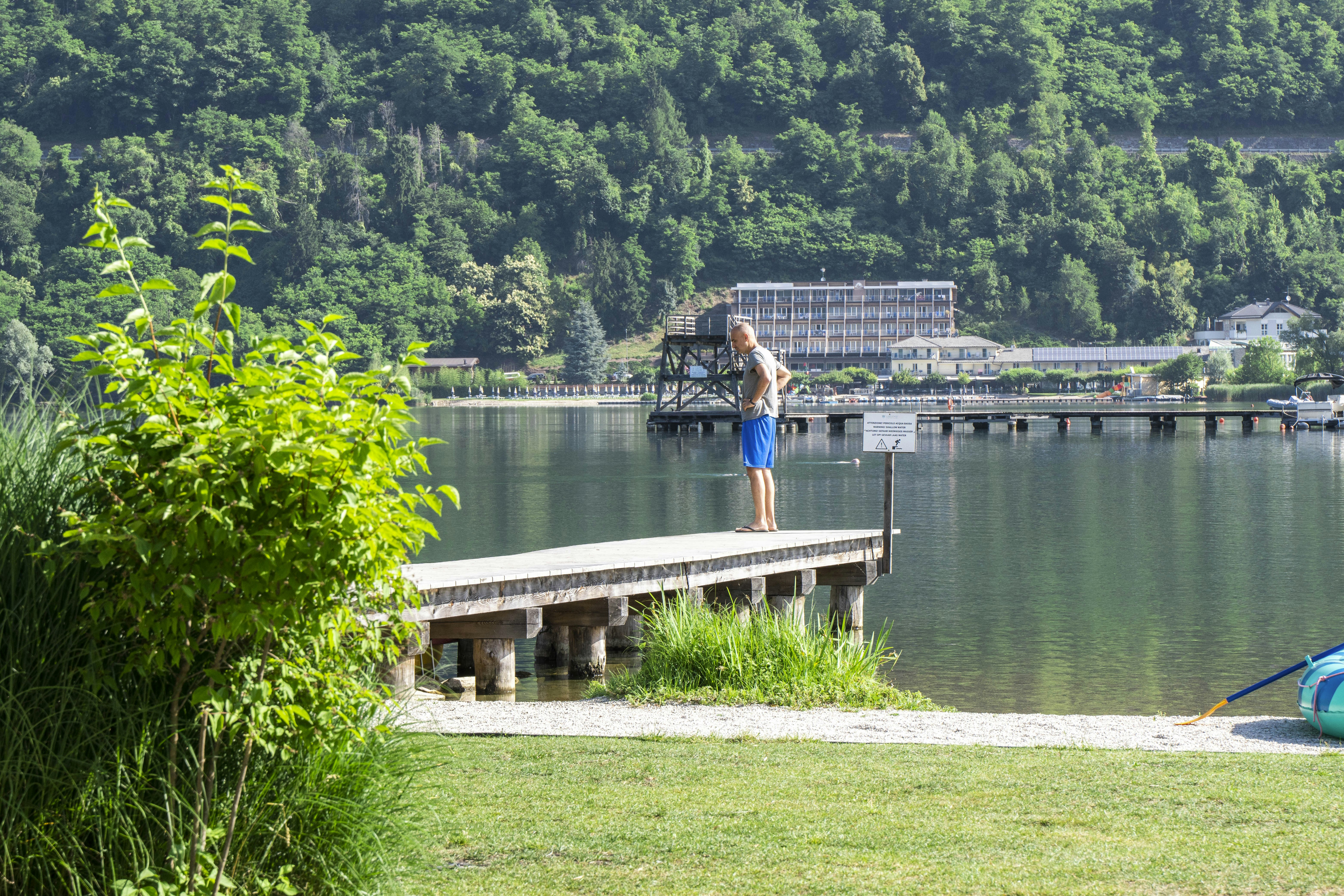 Lago Levico Camping Village - Badesteg am See