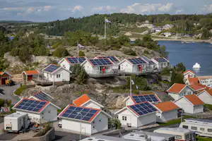 Camping Lagunen Strömstad - Solarbetriebene Mobilheime auf dem Campingplatz