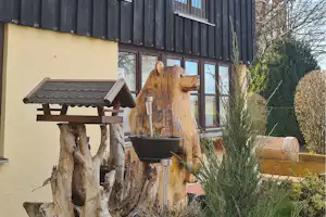 Campingplatz Landsberg am Lech - Dekoelemente auf dem Campingplatz